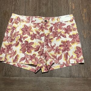 A.N.A Women's 3.5" Mid Rise Chino Shorts Rose Floral NWT